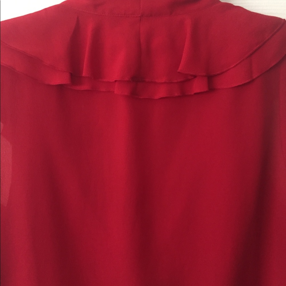 LOFT Ruffle Tie Top - Picture 3 of 6
